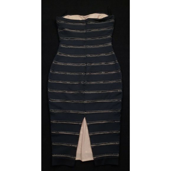 NWT Misha Collection Black Agnetta Strapless Mini Dress Sz. 6 - Picture 3 of 12